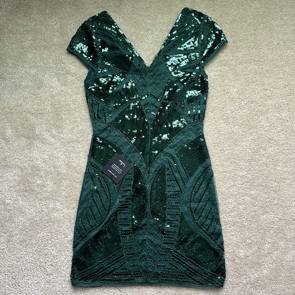Lulus green sequin dress S - Picture 3 of 3